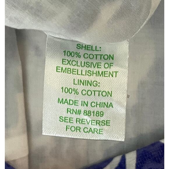 Lilly Pulitzer Lindy Dress Spectrum Blue Tide Pools Size 6 Beach SeaShell Resort - Picture 13 of 13